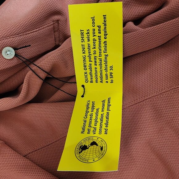 National Geographic Polo Shirt Mens XL‎ Long Sleeve Quick Drying Knit XL - Picture 13 of 13